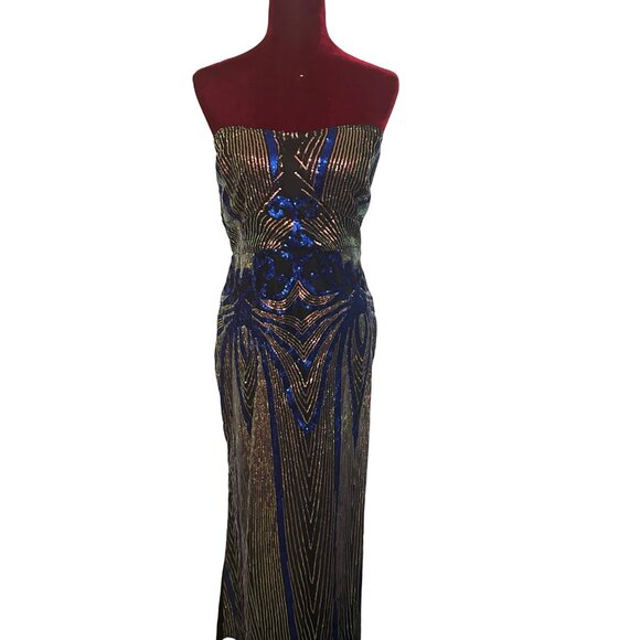 SHEIN Sexy Sequin Tube Formal Dress Size 2X - Picture 2 of 5